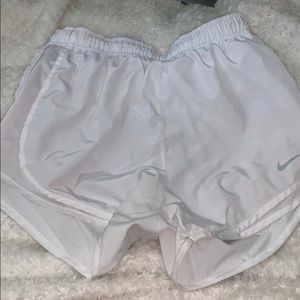 Small white nike dri-fit tempo shorts